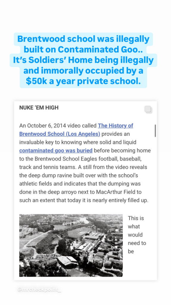 Brentwood School toxic